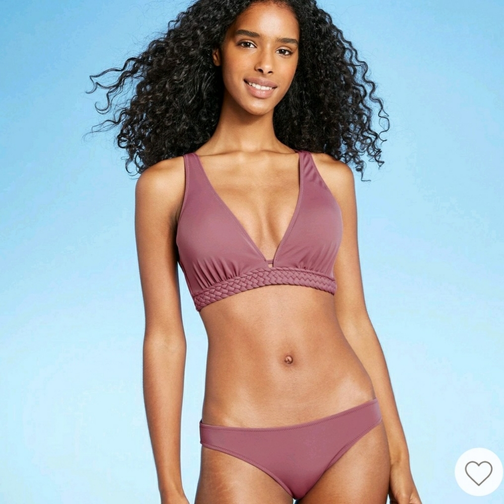 New!  Shade & Shore Mauve Push Up Braided Trim 32A